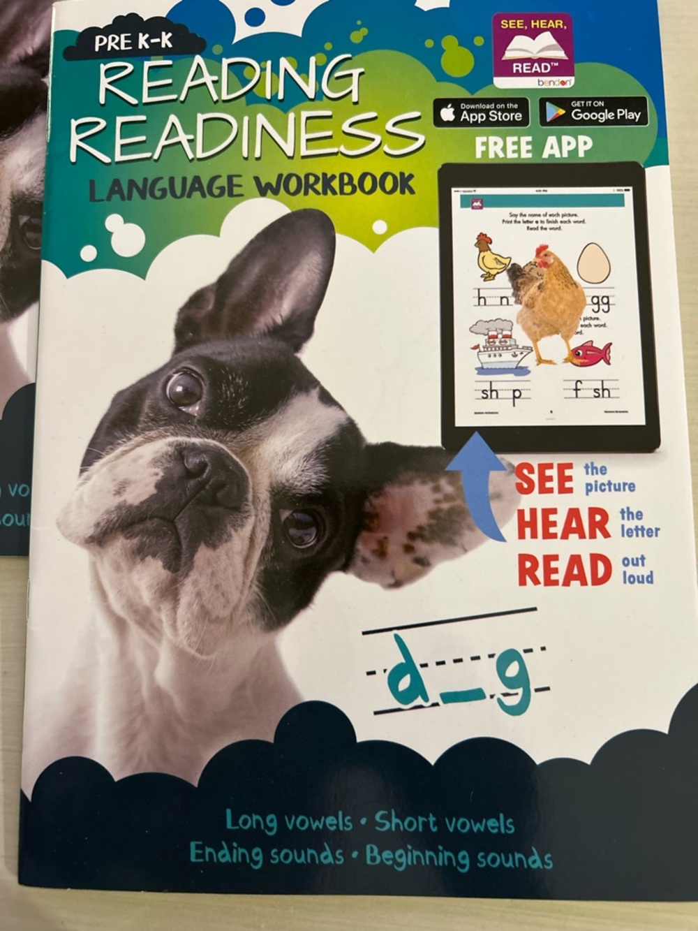 Reading Readiness Language Workbook for Pre K-K